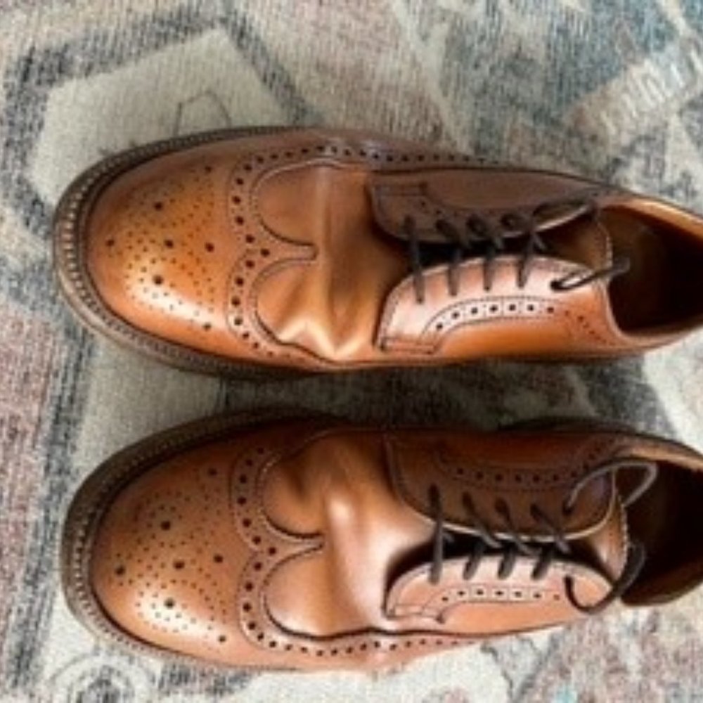 COPY - Alden for J. Crew Longwing Bluchers - Tobacco - Size 8.5